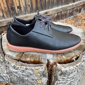 PONTO men’s black leather oxford shoes size 12.5 “the pacific”